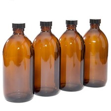500ml amber glass bottles with - 500ml,
