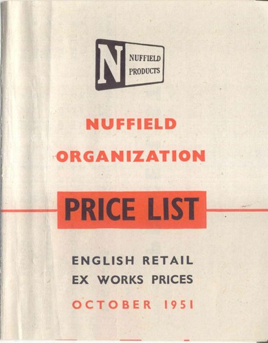Nuffield price list october - nuffield,