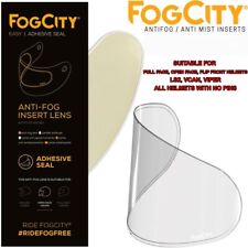 FOG CITY UNIVERSAL MOTORCYCLE HELMET FOG FREE ANTI FOG VISOR INSERT