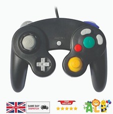 BLACK WIRED CONTROLLER JOYPAD GAMEPAD FOR NINTENDO GAMECUBE GC & Wii