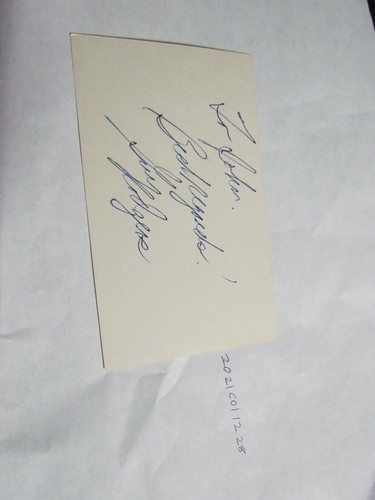 Guy rodgers signed - index, card