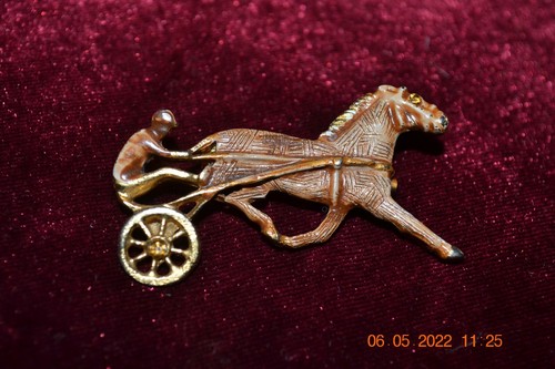 Vintage enamel horse jockey - enamel, &