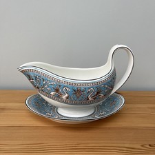 Wedgewood Florentine Turquoise W2714 Gravy Boat  , Used , Excellent Condition