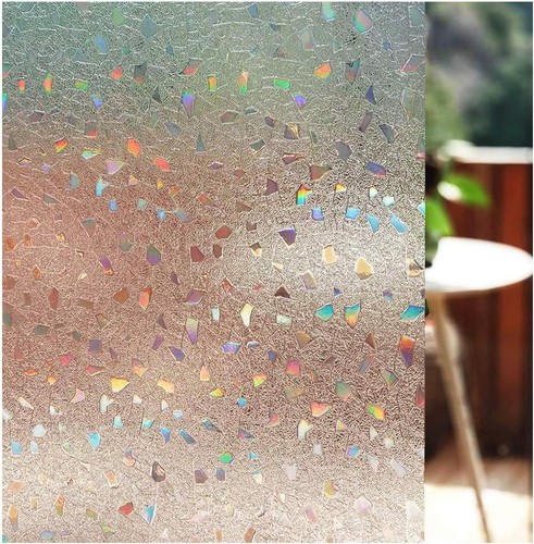 Rainbow frosted window film - frosted,