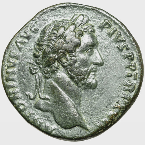 Antoninus pius sestertius - antoninus,