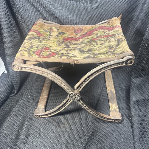 Antique cast iron folding foot - antique,