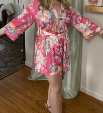 Zara Silk Floral pink Dress