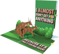 Unhinged 3D Pop-Up Cheeky Deer