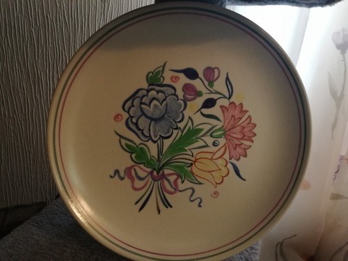Poole pottery handpainted - 10",