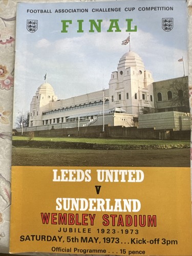 1973 cup final programme - 1973, fa