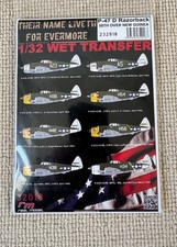 HGW232918 1/32 Republic P-47D Thunderbolt Razorback 58th  Over New Guinea Decals