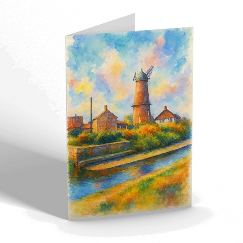 Greeting card the mill - the,