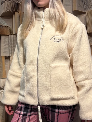 New ladies fleece coat - new,