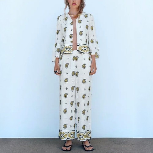 Zara white paisley - zara,