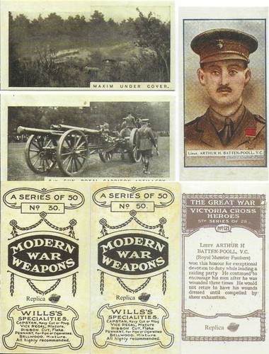 Cigarette cards ww1 modern - cards,