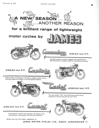 1960 advert for james - advert,