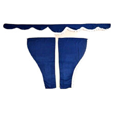 Set 3 pcs Blue Curtains Plush