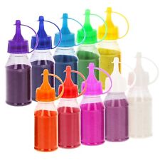 10x Rangoli Colours Powder Bottles Pack Diwali Indian Rangoli Art Colours 100g