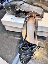 Zara “studs”-Black Laces