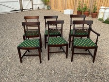 Set Of 6 Regency  Design Mahogany Or Similar Dining Chair Set 4 Plus 2 Carvers
