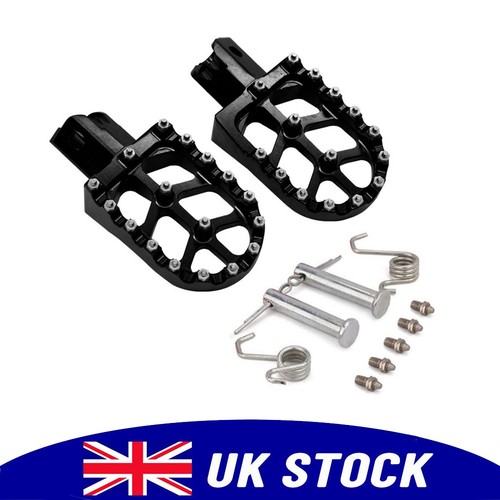 Cnc black fat foot pegs - cnc,