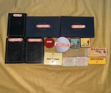 Bb112- 15x Vintage Meccano Empty Tin, Plastic, Cardboard Boxes