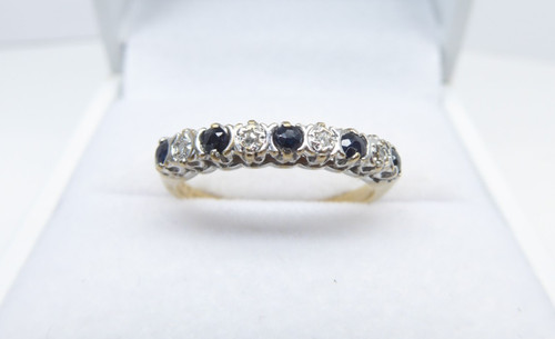 9ct gold eternity ring - gold,