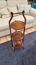 Antique 3-tier Wooden Folding Cake Stand