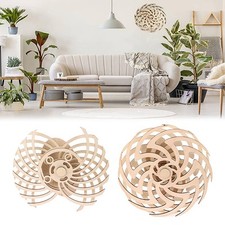 Handmade Retro Kinetic Sculpture Moving Kinetic Wall Art Wooden Windmill Decor