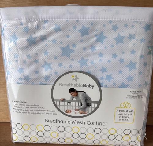 Star print breathable mesh cot - breathable,