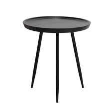 Chervey Tri Pin Solid Wood Round Side Table Bed side, Sofaside End Table - Large