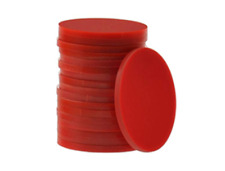 10 x RED plastic disc acrylic circles all sizes Perspex thickness 3mm or 5mm
