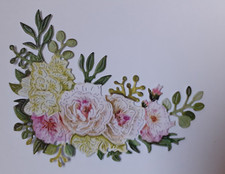 TATTERED LACE ROSE CRESCENT