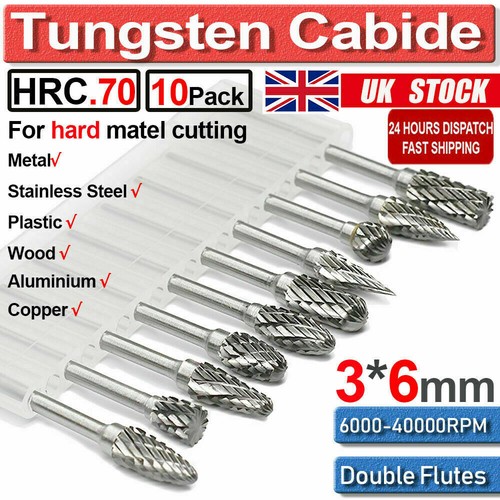 10x rotary burr - rotary, tungsten