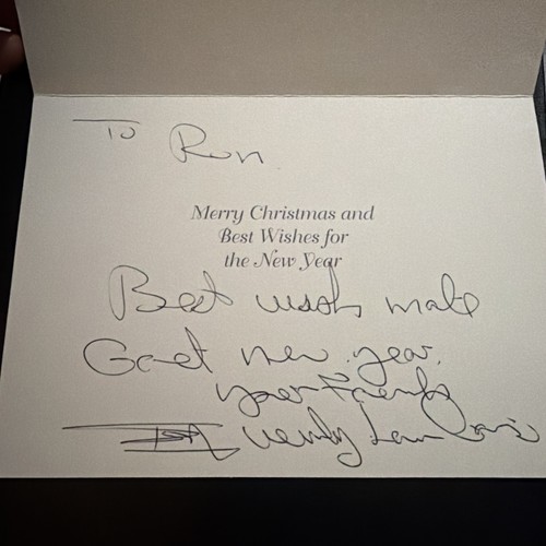 Tony lambrianou signed - lambrianou,