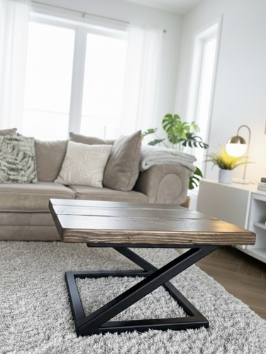 Handmade rustic coffee table - handmade,