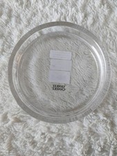 Yankee Candle Everyday Clear Glass Candle Tray/Plate For Large & Medium Jars