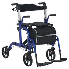 HOMCOM 2 in 1 Wheelchair