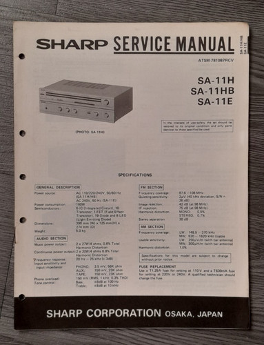 Sharp 11h e - sharp, tuner