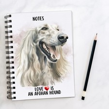Afghan Hound Notebook | Afghan