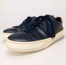 Jigsaw Navy Leather Lace Up