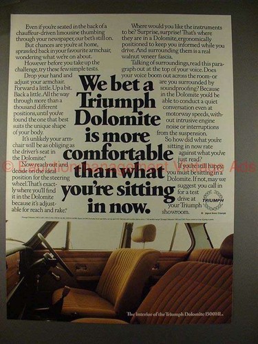 1979 triumph dolomite 1500hl - triumph,