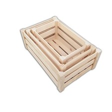 Wooden Crates, Set 3 in 3