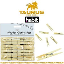120x WOODEN Clothes Pegs Heavy