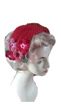 1940 1950 birdcage veil - 1950's,
