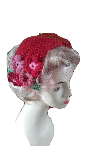 1940 1950 birdcage veil - 1950's,