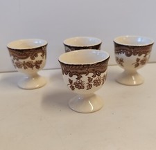 4 X Royal Worcester Palissy Game Series Egg Cups RARE