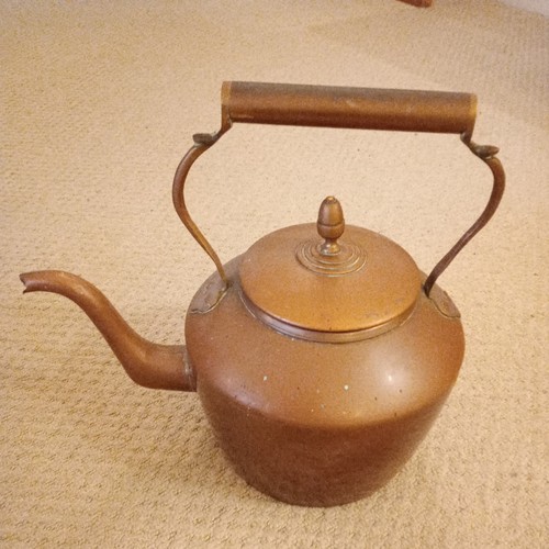 Antique copper kettle - antique, kettle.