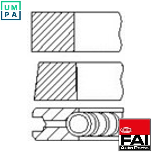 Piston ring kit pr60 - 4x,