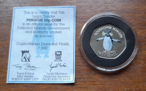 Falkland 2017 penguin - falkland, coin